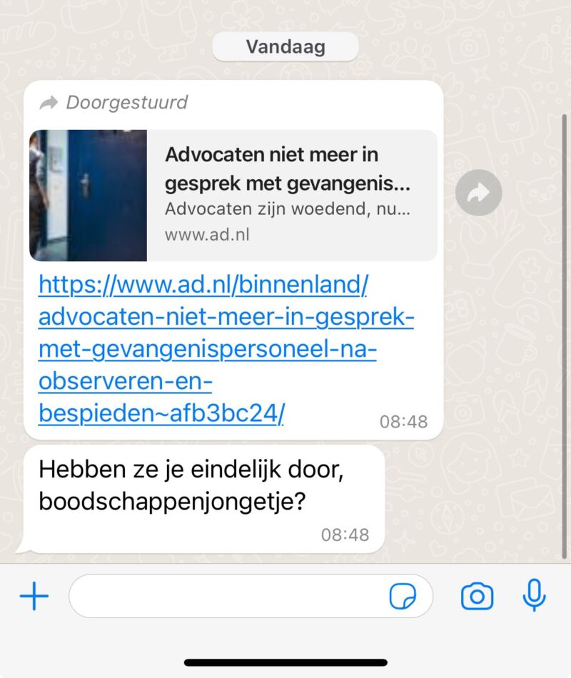 Image for the Tweet beginning: (Reactie van) John van den